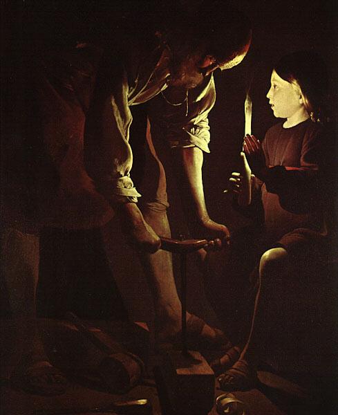Georges de La Tour Joseph the Carpenter France oil painting art